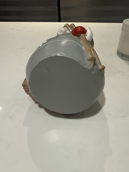 Handcrafted, Ceramic Nordic Skiing Christmas Gonk, 3 of 6