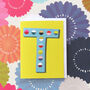 Mini T Alphabet Card, thumbnail 3 of 5