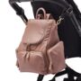 Amber Warm Taupe Leather Backpack, thumbnail 9 of 10