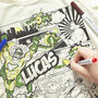 Superhero Comic Colour In Top With Fabric Pens, thumbnail 3 of 10
