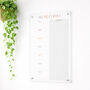 Weekly Meal Planner, Personalised Acrylic Whiteboard, thumbnail 2 of 7