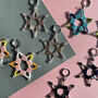 Handmade Shimmering Star Earrings, thumbnail 2 of 10