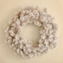 Snow Flocked, White Christmas Wreath, Pre Lit, thumbnail 2 of 3