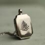 Sterling Silver Fern Locket, thumbnail 1 of 9