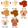 Golden Retriever Personalised Dog ID Tag, thumbnail 2 of 12