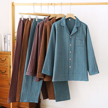 Personalised Men’s Finely Woven Cotton Pyjama Set, 5 of 7