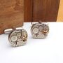 Rectangle Vintage Watch Movement Cufflinks, thumbnail 1 of 3