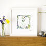 Personalised Baby Name Initial Wildflower Print, thumbnail 9 of 12