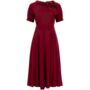 Cindy Dress In Windsor Wine Vintage 1940s Style, thumbnail 1 of 2