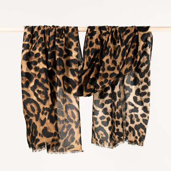 Leopard Print Scarf In A Gift Box, 3 of 7