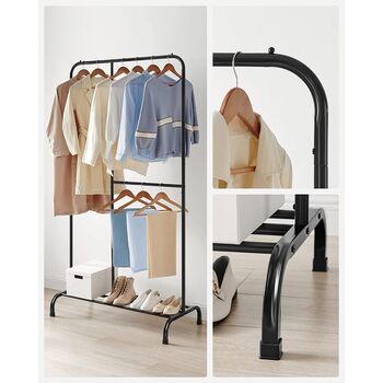 Clothes Rail Clothes Rack With Adjustable Hanging Rail, 3 of 8