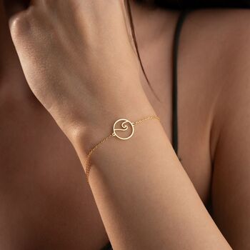 Sterling Silver Wave Bracelet, 5 of 8