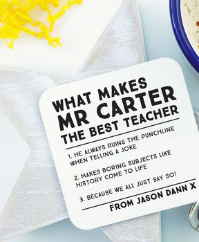The Best Things About Our Teacher Coaster, 2 of 2