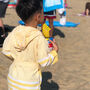 Yellow Hammam Children's Beach Robe, thumbnail 2 of 6