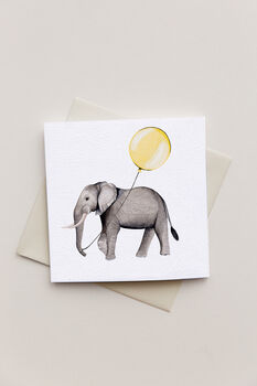 Baby Elephants Concertina Keepsake Card, 5 of 5