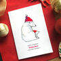 Personalised Daddy Bear And Cubs Christmas Card, thumbnail 4 of 5