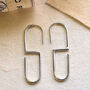Minimalist S Drop Sterling Silver Modern Earrings, thumbnail 5 of 7