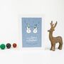 'To My Son And His Partner' Christmas Card, Reindeer, thumbnail 7 of 10