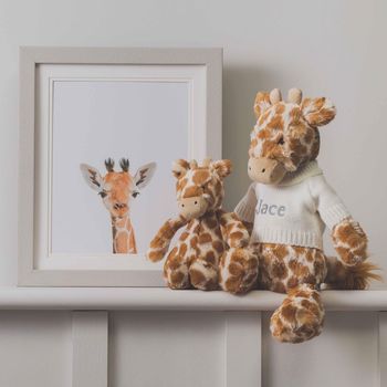 Personalised Bashful Giraffe Soft Toy, 2 of 5