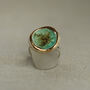 Large Round Emerald Reef Adjustable Ring, thumbnail 4 of 6