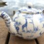 Two Cup Teapot In Blue Safari Design, thumbnail 10 of 12
