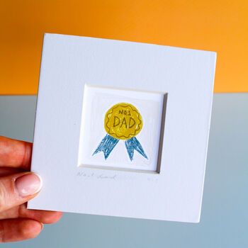 Number One Dad Mini Art Print, 3 of 9