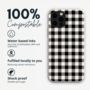 Black And White Gingham Biodegradable Phone Case, thumbnail 2 of 8