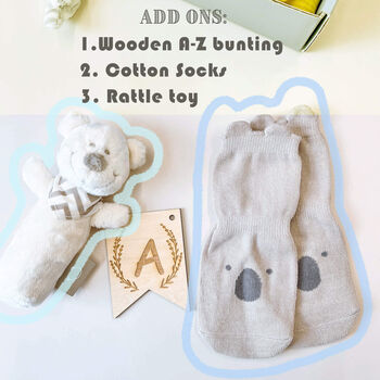 Baby Bear Hooded Jumpsuit Pramsuit In A Gift Box, 12 of 12