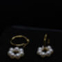 'Alitaptap' Hoop Pearl Drop Earrings, thumbnail 9 of 12