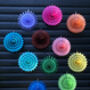 Set Of Six Colourful Paper Fan Decorations, thumbnail 3 of 12