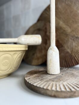 Authentic Vintage Painted Wooden Potato Mashers, 5 of 5
