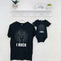 Rock And Roll Graphic Adult And Child T Shirts, thumbnail 1 of 2