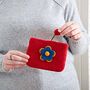 Handmade Felt Daisy Purse, thumbnail 5 of 9