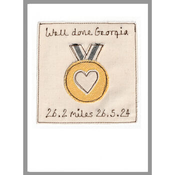 Personalised Gold Medal Congratulations Card, 7 of 12