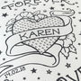 Forever In Love Personalised Tattoo Print, thumbnail 2 of 2