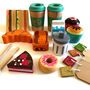 Wooden Toy Cafe Play Food Shop Accessories Set, thumbnail 4 of 10