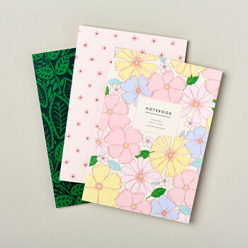 A5 Retro Floral Notebook, Lined Journal, 4 of 6
