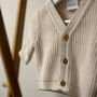 Personalised Taupe Knitted Cardigan, thumbnail 7 of 11