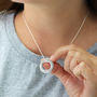 Personalised Sterling Silver Circle Of Life Necklace, thumbnail 2 of 7