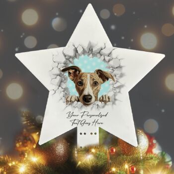 Personalised Christmas Whippet Break Through, 9 of 10