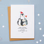 Personalised Happy Christmas Daddy Penguin Card, thumbnail 3 of 3