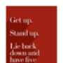 Get Up Stand Up Print, thumbnail 5 of 6
