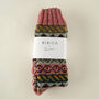 Fair Isle Hand Knitted Wool Socks, thumbnail 5 of 10