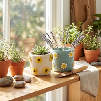 Springtime Floral Felt Pots, 3 of 7