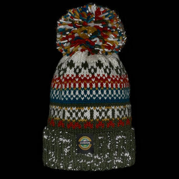 Greenland Nordic Knit Reflective Super Bobble Hat, 2 of 3