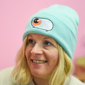 Cute Embroided Guinea Pig Beanie Hat, 3 of 4