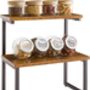 Two Tiers Spice Rack Countertop Storage Organiser Shelf, thumbnail 6 of 9