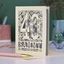 Personalised 40th Birthday Card Papercut Woodland Design, thumbnail 4 of 6