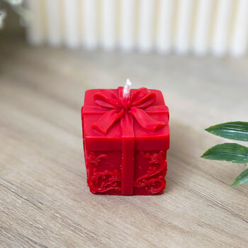 Gift Wrapped Christmas Present Tealight Candle, 8 of 10