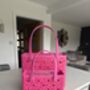 Stylish Leopard Print Beach/ Shopper Tote, Small/ Medium, Customise Charms, thumbnail 11 of 11